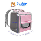 Balo Phi Hành Gia Vuông Lớn Vận Chuyển Chó Mèo (Dưới 12kg) - Paddy Pet Shop